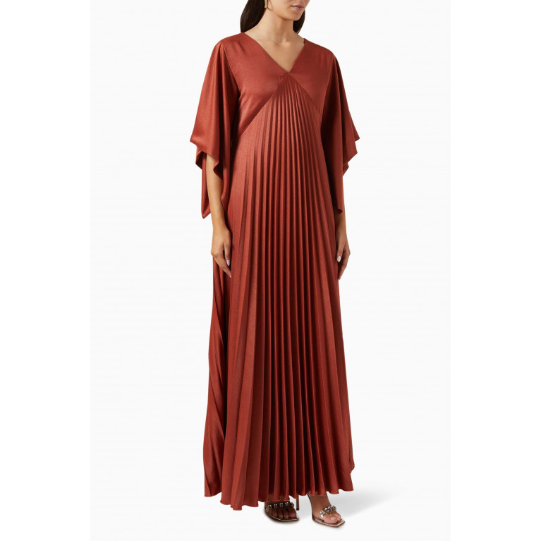 NASS - Pleated Gown Brown