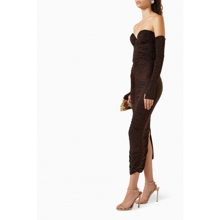 Alex Perry - Tylen Ruched Dress in Stretch-jersey