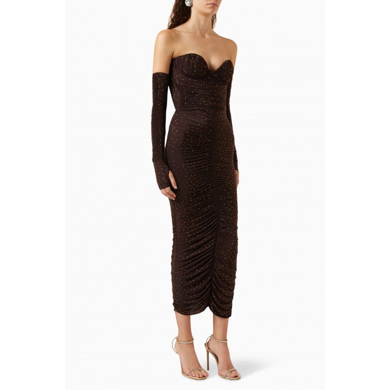 Alex Perry - Tylen Ruched Dress in Stretch-jersey