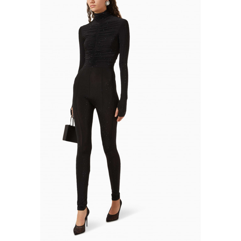 Alex Perry - Cove Ruched Catsuit in Stretch-jersey