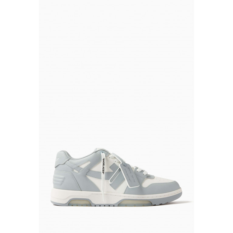 Off-White - Out Of Office Sneakers in Leather Grey