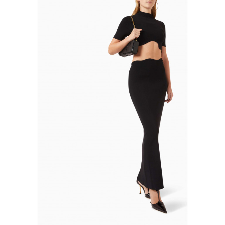 Christopher Esber - Maparadita Crop Top in Stretch Compact-knit
