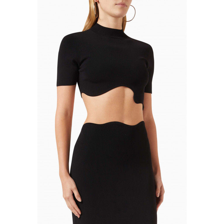 Christopher Esber - Maparadita Crop Top in Stretch Compact-knit