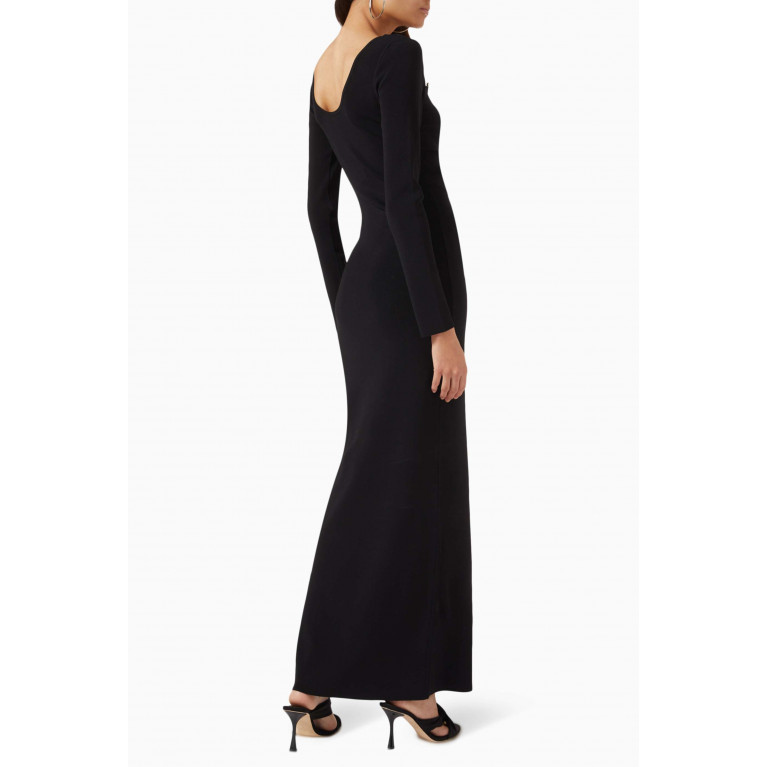 Christopher Esber - Salacia Wire Maxi Dress in Stretch Compact-knit