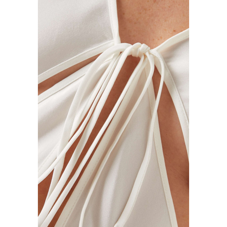 Christopher Esber - Triquetra Front-tie Shirt in Silk