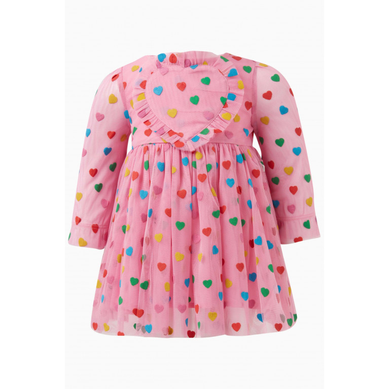 Stella McCartney - All-over Hearts Dress in Polyester
