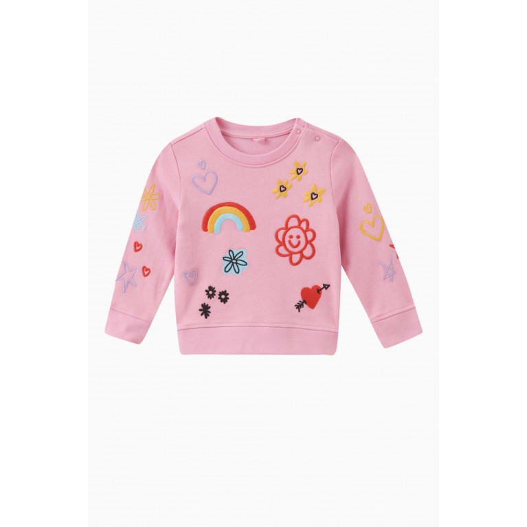 Stella McCartney - Embroidered Sweatshirt with Snaps
