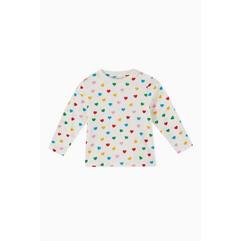 Stella McCartney - Heart Print T-Shirt in Cotton