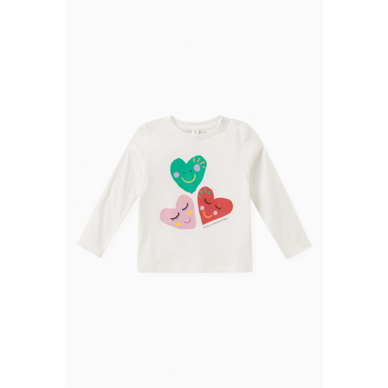 Stella McCartney - Graphic Heart T-shirt in Organic Cotton