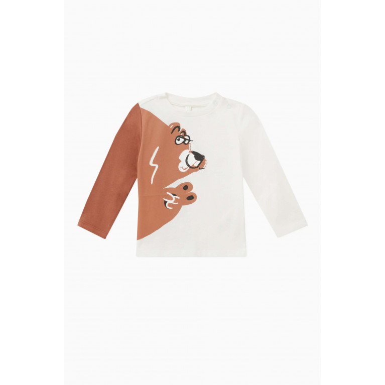 Stella McCartney - Bear Print T-shirt in Organic Cotton