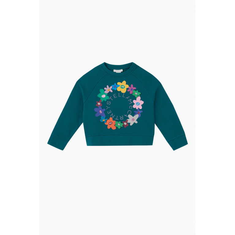 Stella McCartney - Floral-print Sweatshirt in Cotton
