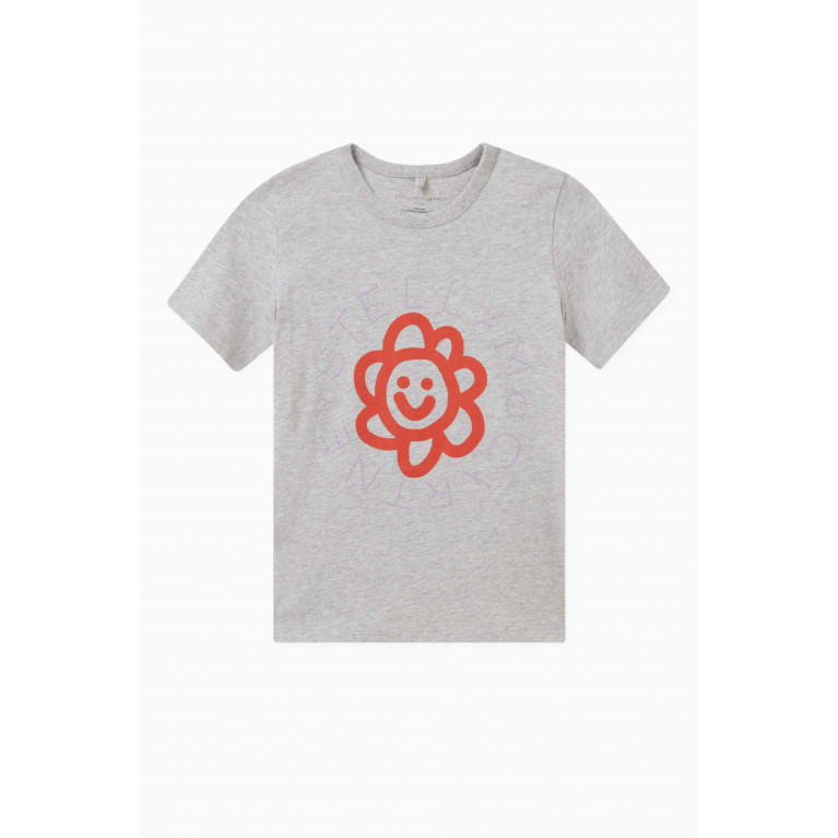 Stella McCartney - Comic Flower T-shirt in Cotton Jersey