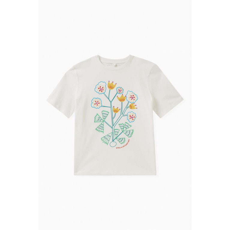 Stella McCartney - Floral-print T-shirt in Cotton