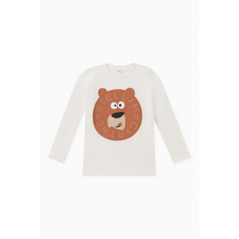 Stella McCartney - Bear Print T-shirt in Organic Cotton