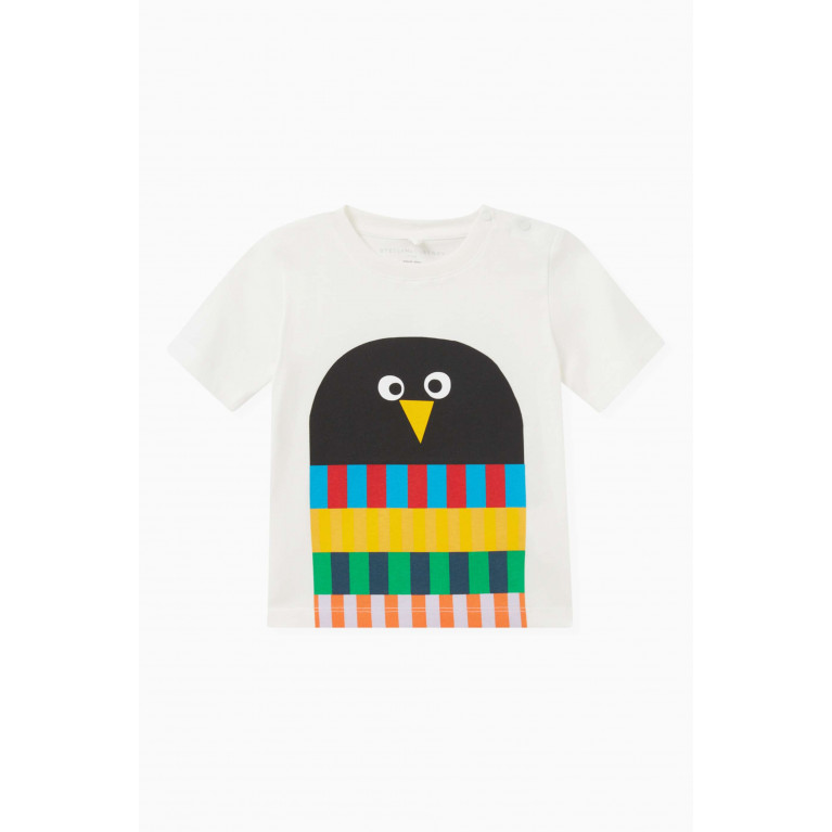 Stella McCartney - Penguin Print T-shirt in Organic Cotton