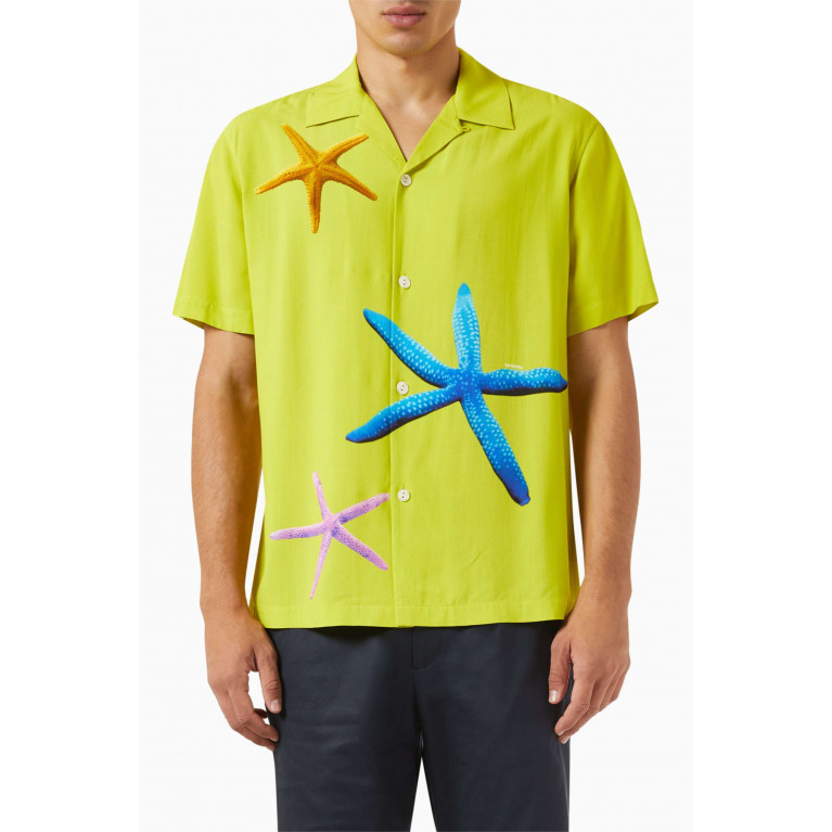 Sandro - Starfish Print Shirt in Viscose