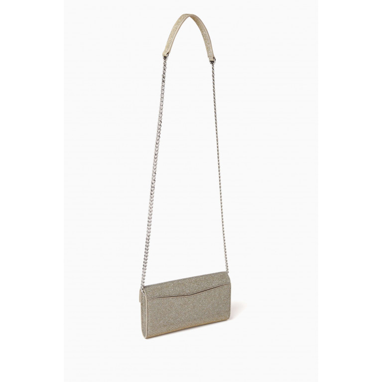 Sandro - Yza Pocket Disco Bag in Metallic Textile