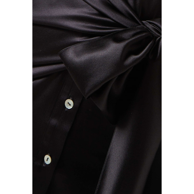 Matériel - Asymmetric Bow Shirt Dress
