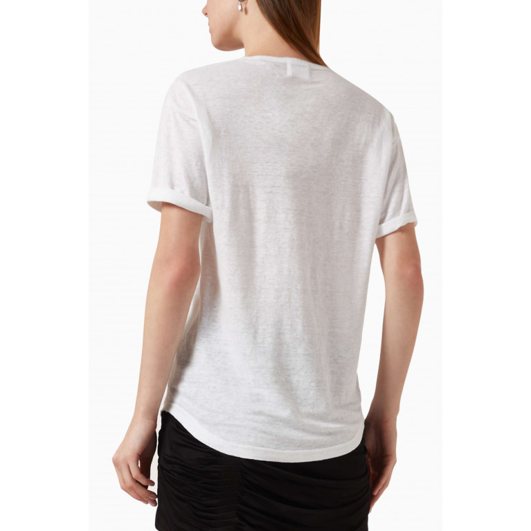 ISABEL MARANT ETOILE - Koldi Logo T-shirt in Cotton-jersey White