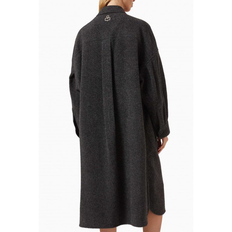 ISABEL MARANT ETOILE - Fonita Oversized Coat in Wool-blend