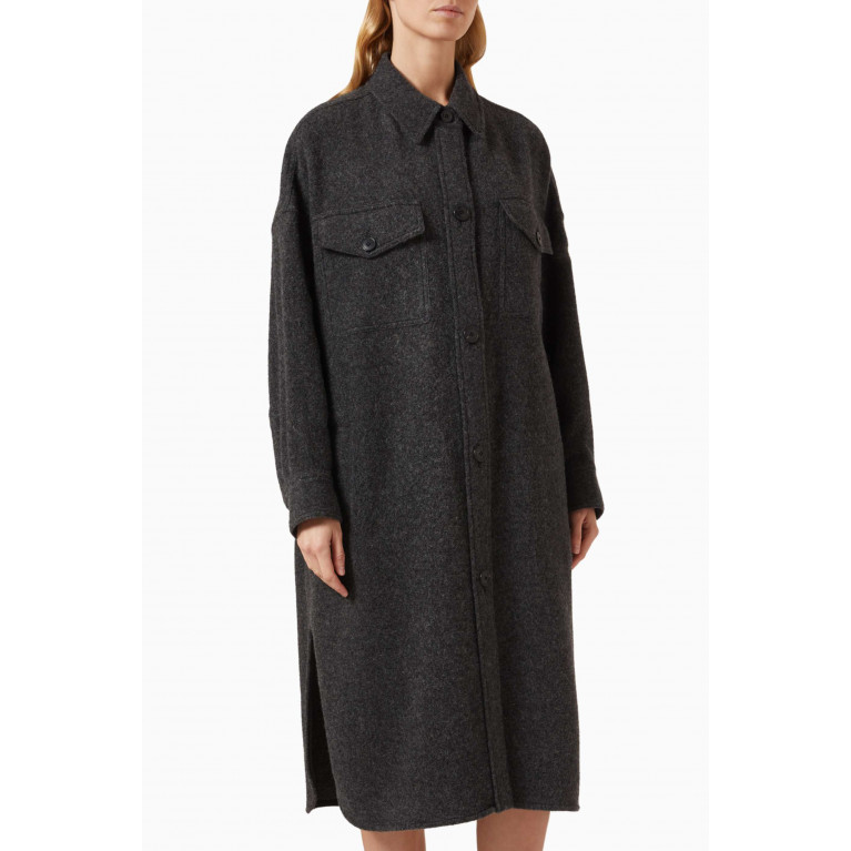 ISABEL MARANT ETOILE - Fonita Oversized Coat in Wool-blend