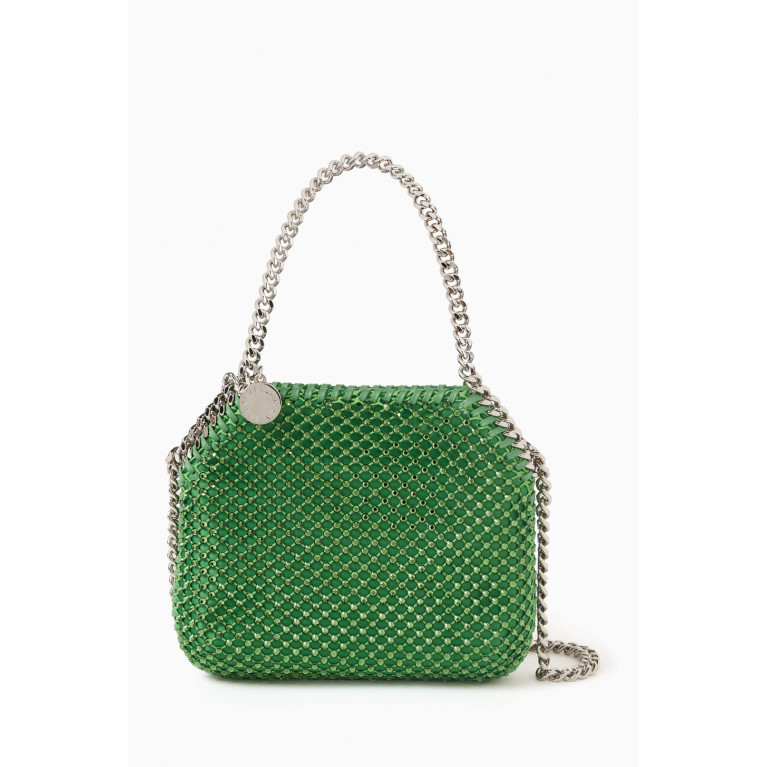 Stella McCartney - Mini Falabella Tote Bag in Crystal Mesh Green