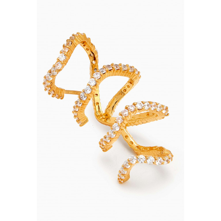 Joanna Laura Constantine - Wave Single Ear Cuff in 18kt Gold-plated Brass