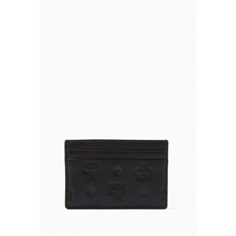 MCM - Aren Card Case in Embossed Monogram Leather