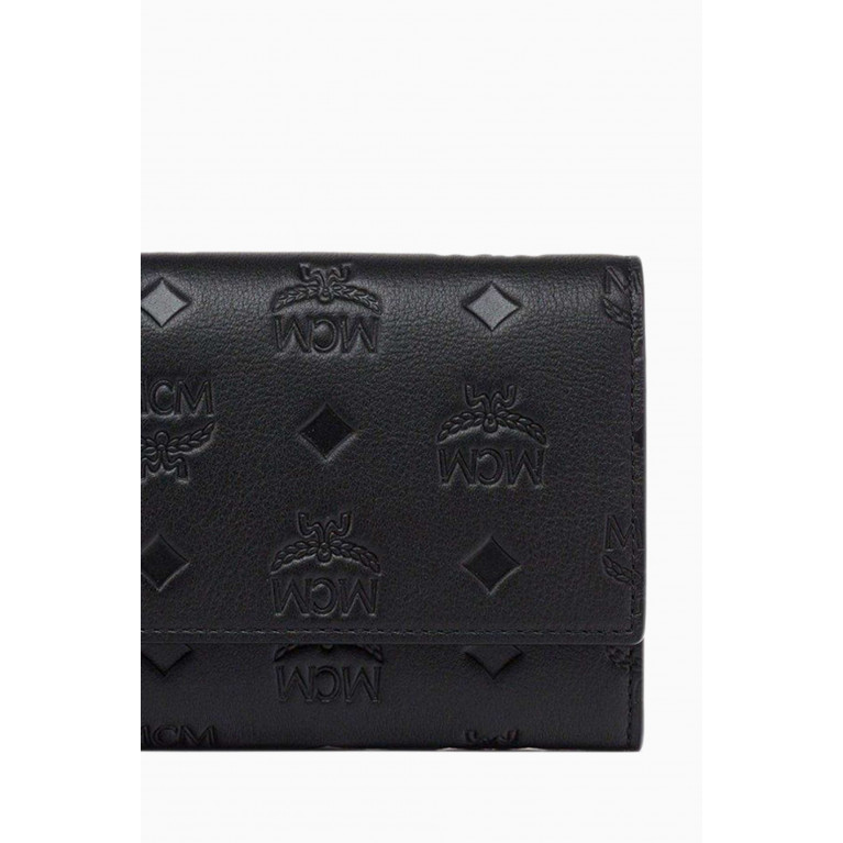 MCM - Mini Aren Continental Wallet in Visetos Leather