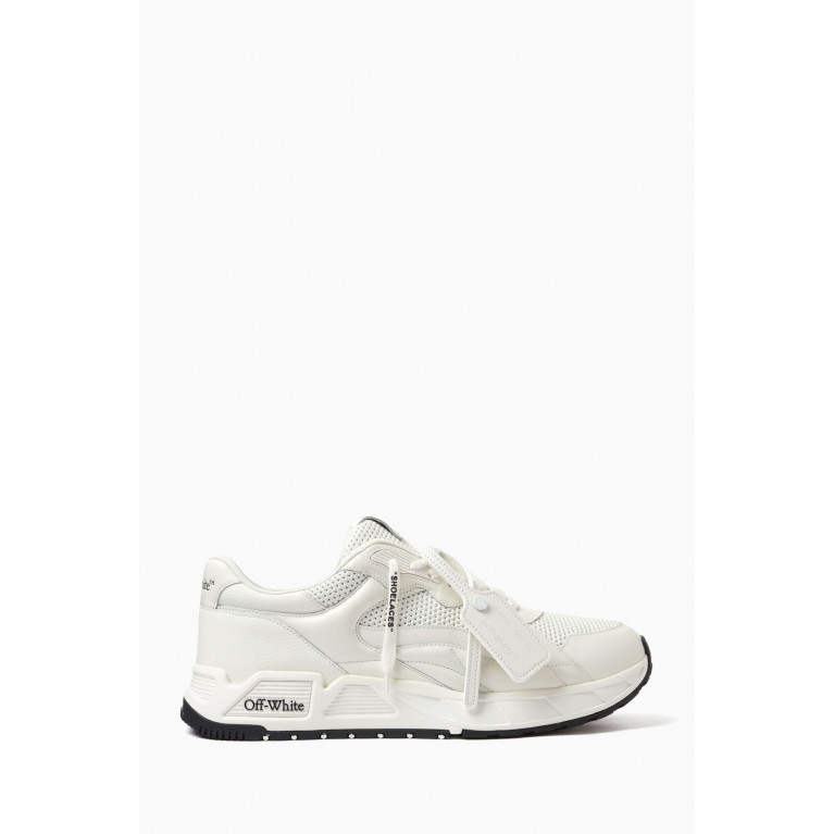Off-White - Runner B Sneakers in Leather Neutral