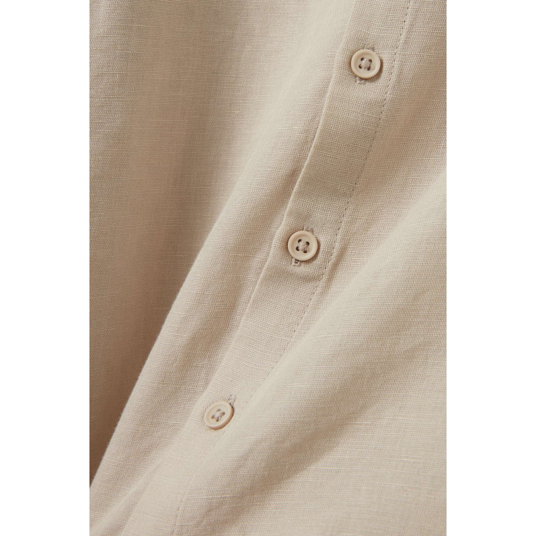 Liewood - Austin Shirt in Organic Cotton-Linen Blend Blue