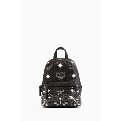 MCM - Mini Stark Backpack in Bandana Visetos Canvas