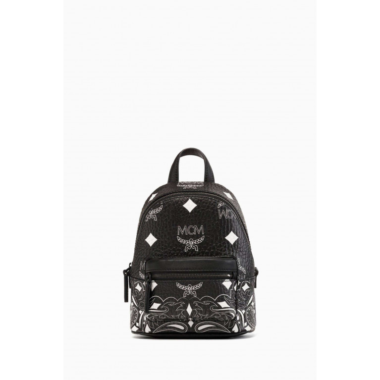 MCM - Mini Stark Backpack in Bandana Visetos Canvas