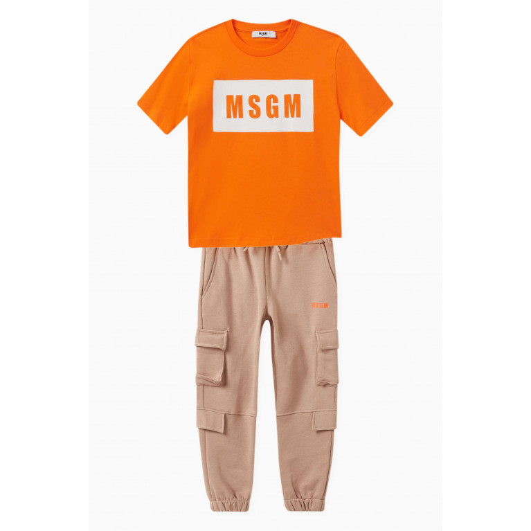 MSGM - Cargo Style Trackpants in Cotton