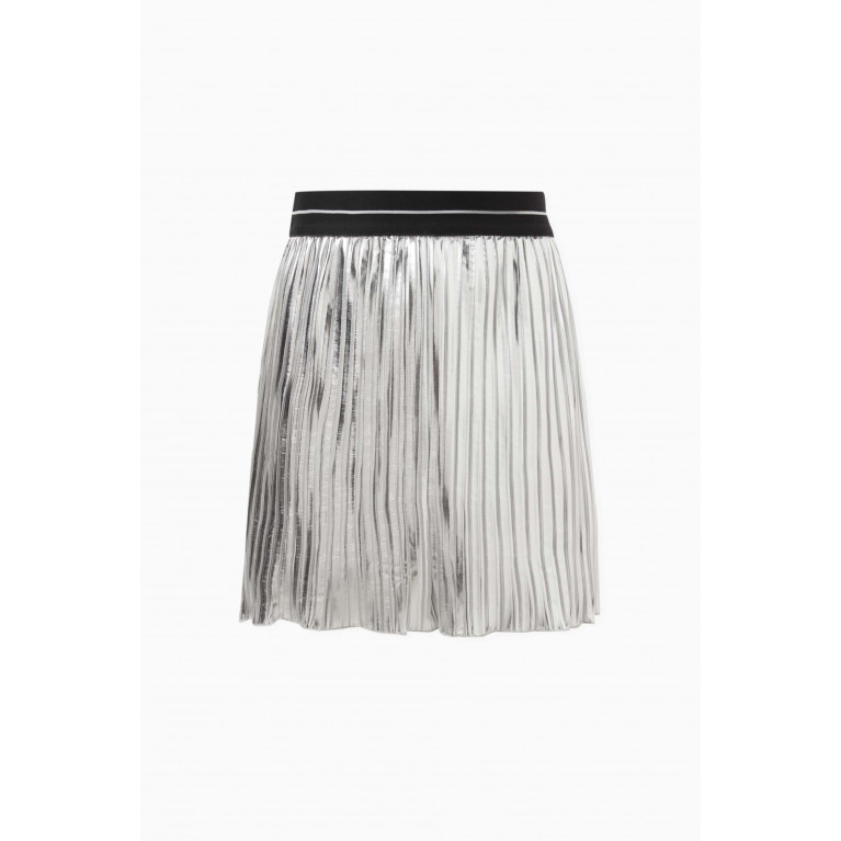 MSGM - Pleated Metallic Skirt in Polyester