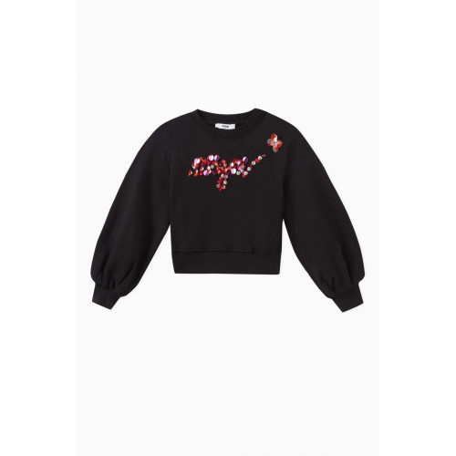 MSGM - Embellished Logo Pullover in Cotton
