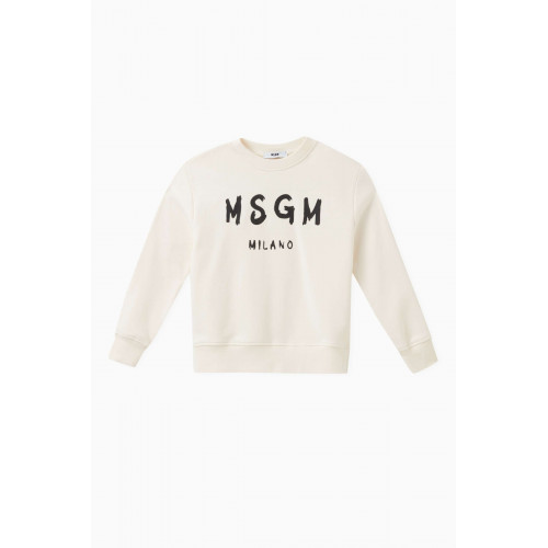 MSGM - Logo Sweatshirt in Cotton Jersey