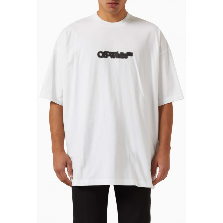 Off-White - Blurr Book Oversized T-shirt in Cotton White