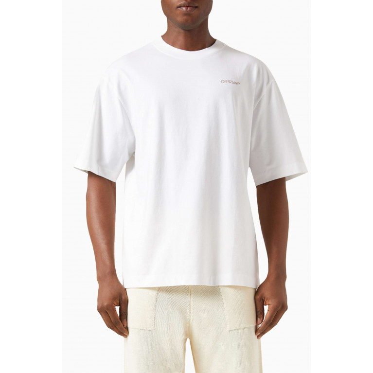 Off-White - Scratch Arrow Skate T-shirt in Cotton