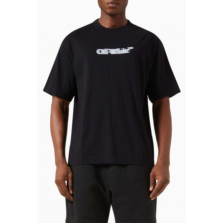 Off-White - Sliding Bookish Skate T-shirt in Cotton Black