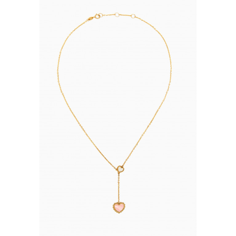 Damas - Ara Heart Necklace in 18kt Yellow Gold