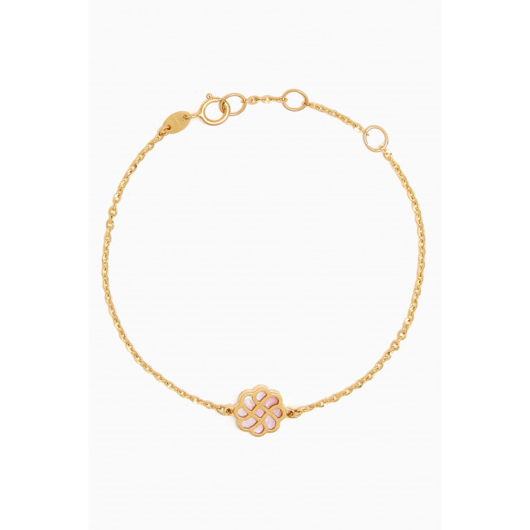 Damas - Ara Reversible Flower Bracelet in 18kt Gold