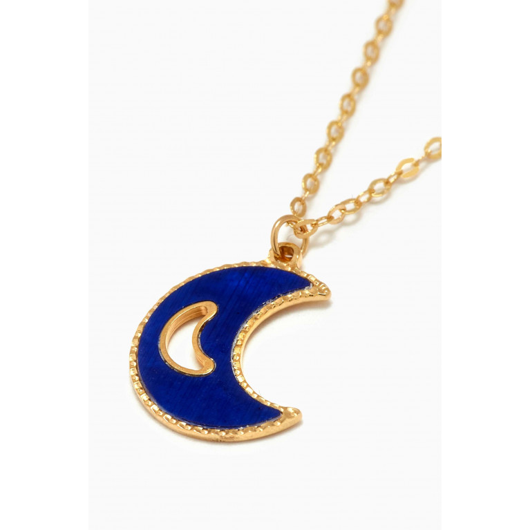 Damas - Ara Moon Necklace in 18kt Yellow Gold