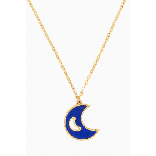 Damas - Ara Moon Necklace in 18kt Yellow Gold