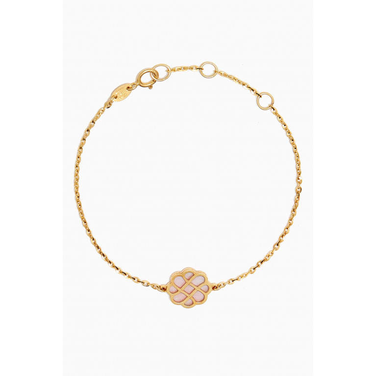 Damas - Ara Reversible Flower Bracelet in 18kt Gold