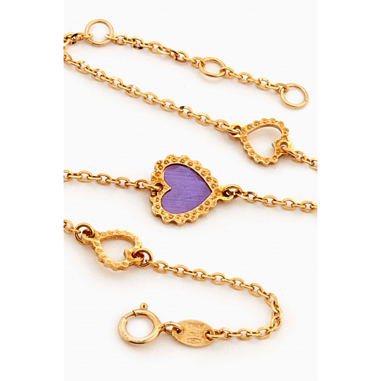 Damas - Ara Heart Mother-of-pearl Bracelet in 18kt Gold