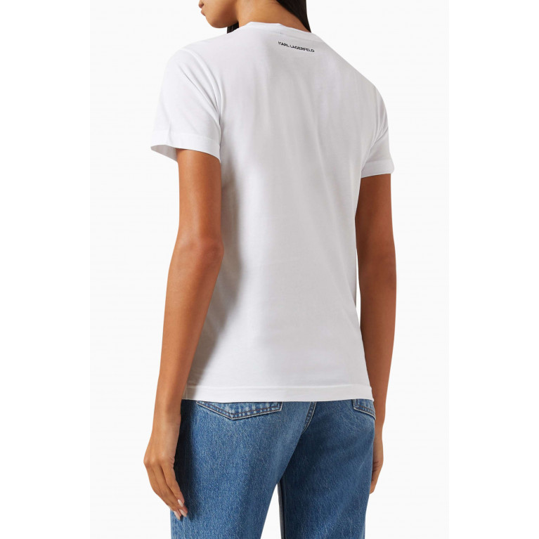 Karl Lagerfeld - Ikonik 2.0 Choupette T-shirt in Organic Cotton-jersey