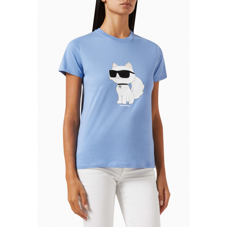 Karl Lagerfeld - Ikonik Choupette T-shirt in Organic Cotton-jersey