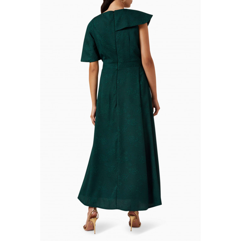 Amri - Jacquard Dress Green