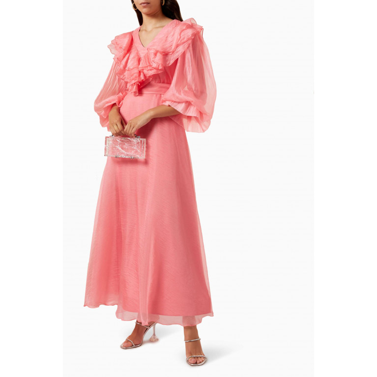 Amri - Belted Dress Pink